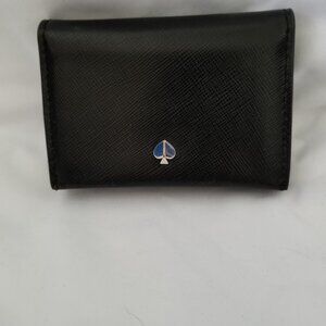 Kate Spade Black Credit Card Holder Bifold Wallet